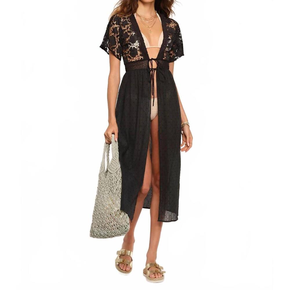 NEW HEARTLOOM ora midi cover-up in midi  black